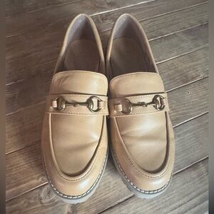 Tan loafers